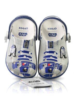 New! Size: 10 Kid | Crocs Star Wars R2-D2 Classic Clog | 211736-90H